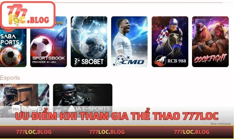 Ưu điểm khi tham gia thể thao 777LOC